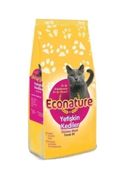 Econature Tavuklu Yetişkin Kedi Maması 1 KG