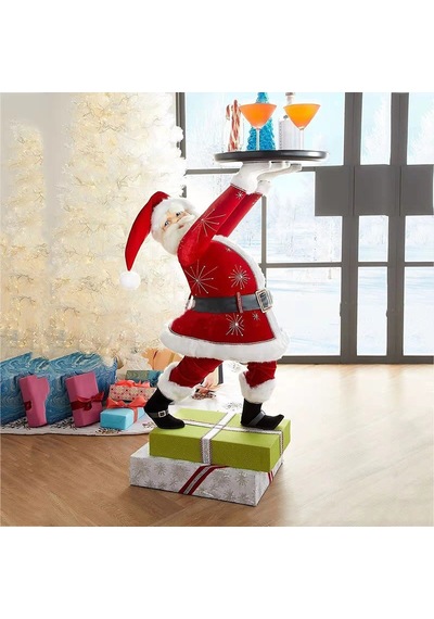 Reçine Noel Baba Snack Ekran Stand Vıvıd Renk Yönetimi İle Uygun Partik Dekan Denetimi D