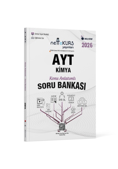 Nettekurs Yayınları Yks Ayt Kimya Konu Anlatımlı Akıllı Soru Bankası