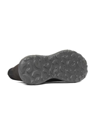 Erkek Antrasit Nubuk Siyah Deri Sneaker