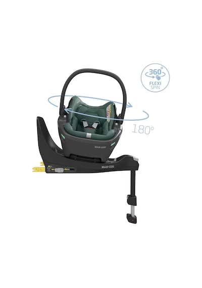 Maxi-Cosi Coral 360 Dönebilir Isofix Bazalı 2'si Bir Arada Ana Kucağı ve Oto Koltuğu Essential Green