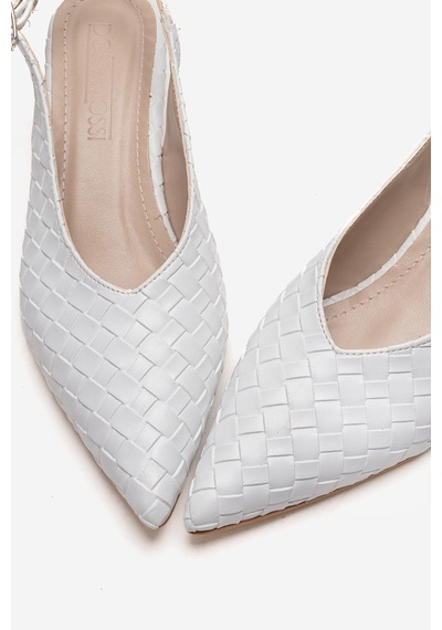Alewomen Beyaz Hasır Sivri Burun Arka Açık 4 Cm Topuk Boyu Gormi Stiletto Kadın Ayakkabı Beyaz Hasır Alewomen Beyaz Hasır Sivri Burun Arka Açık 4 Cm Topuk Boyu Gormi Stiletto Kadın Ayakkabı Beyaz Hasır