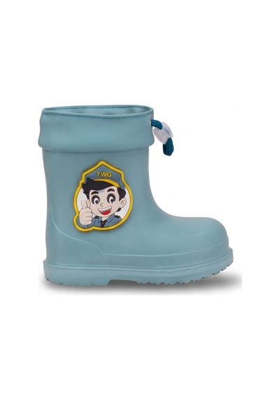 Elit Kcmtvg530 Bebe Erkek Çocuk Emojili Yağmur Botu Turkuaz