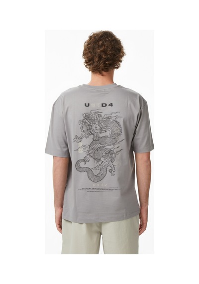 Unıted4 Regular Fit Erkek Gri T-shirt Yutot