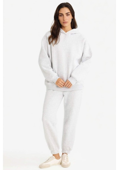 Defacto Relax Fit Kapüşonlu Basic Düz Kalın Sweatshirt D9935ax25wngr93 Gri