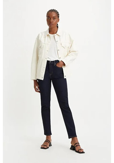Levi's 724 High Rise Straight Tk Overheard Her Dark Indigo Kadın Jean-12465 Lacivert