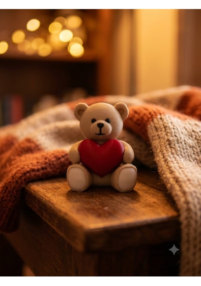 El Yapımı 3d Baskı Teddy Ayıcık Üçlüsü -