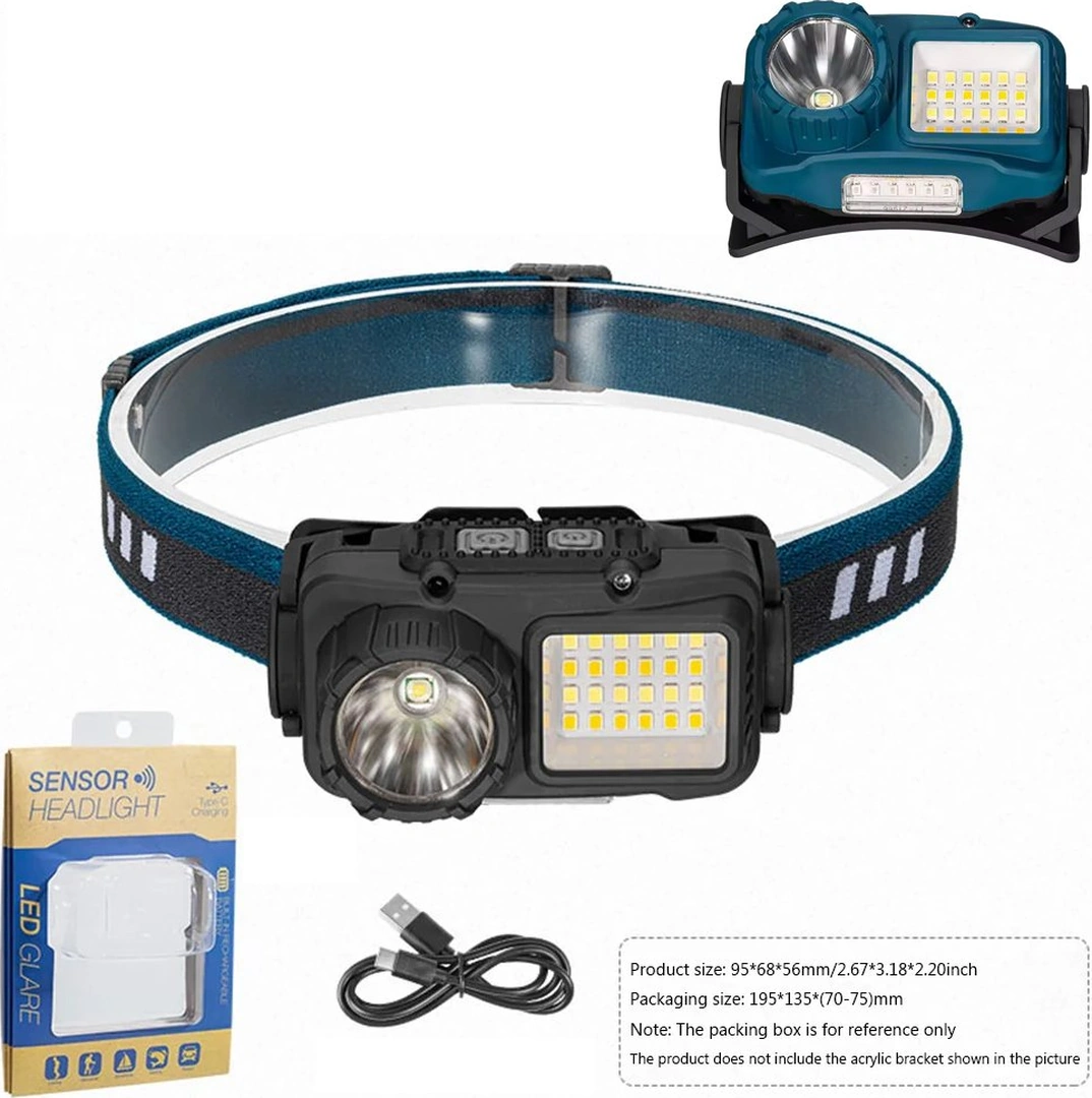 Powermaster S02 Yakınlık Sensörlü Kafa Lambası Siyah