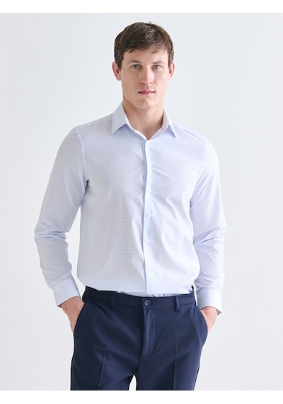 Lcw Busıness Mavi Regular Fit Uzun Kollu Poplin Erkek Gömlek