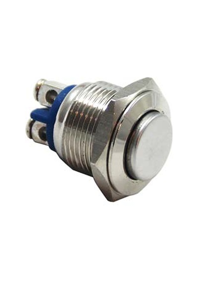 16mm Metal Buton Yaylı 1no Çıkık Ledsiz Yaylı