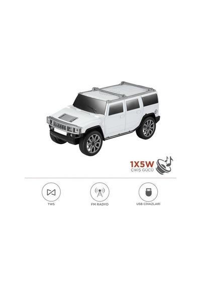 D-48 Jeep Tasarım Usb/tws/fm Bluetooth Hoparlör Speaker