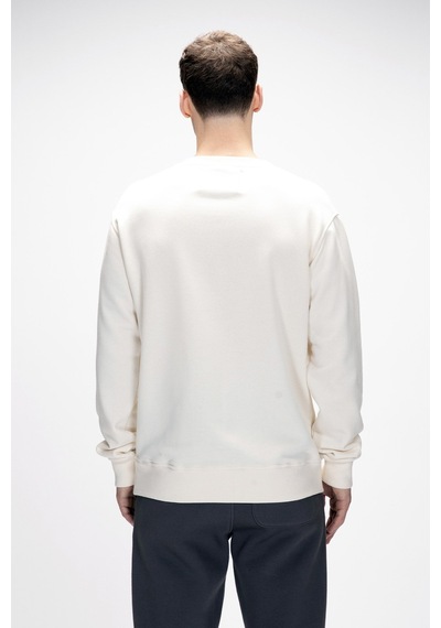 Bad Bear Rise Marshmallow Crewneck Erkek Sweatshirt Beyaz