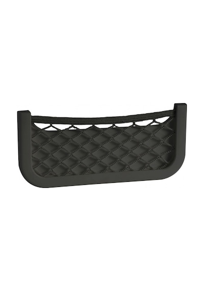 Marin Siyah Plastik Fileli Eşya Yuvası Cep - Tekne Yat Motoryat 250X115X10