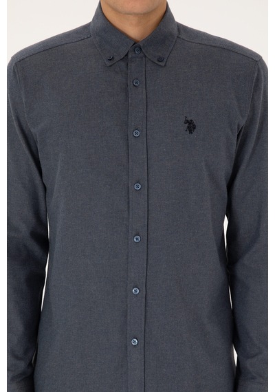 U.s. Polo Assn. Erkek Açık Lacivert Gömlek Desenli 50308554-vr059 Acık Lacıvert