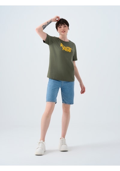 Regular Fit Kadın Tshirt K.kol Haki