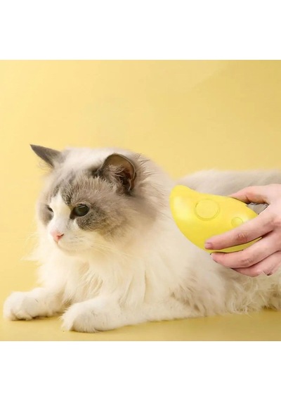 Mcg Mcg Buharlı Yumuşak Silikon Uçlu Kedi & Köpek Tüy Tarama Tarağı Yıkama Fırçası