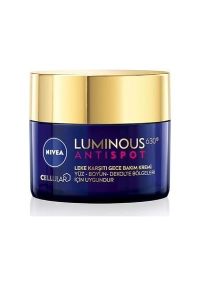 Luminous630 Leke Karşıtı Gece Yüz Bakım Kremi 50ml,nemlendirici,hyaluronik Asit,thiamidol,tüm Cilt Ve Leke Tipleri