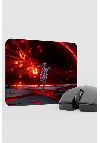 Arlecchino Genshin Impact Anime Gacha V4 - 22x18 Gaming Mouse Pad Fare Altlığı