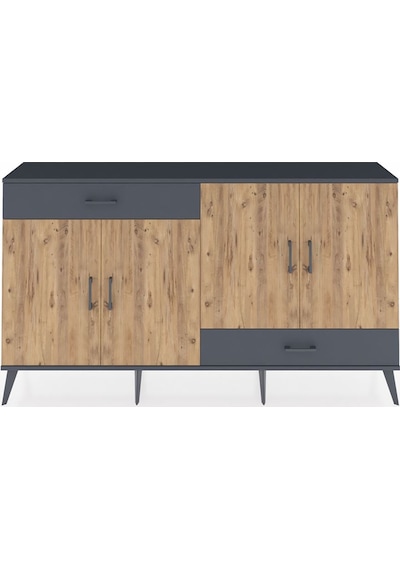 Arges Konsol 5 Raflı 2 Çekmeceli 4 Kapaklı 176x30x99 Antrasit-çam Antrasit-çam/antrasit Arges Konsol 5 Raflı 2 Çekmeceli 4 Kapaklı 176x30x99 Antrasit-çam Antrasit-çam/antrasit