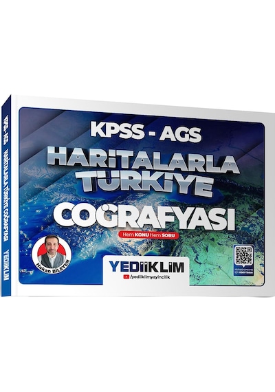 Yediiklim 2026 Kpss Ags Coğrafya Konu-soru Ve Haritalarla Türkiye Coğrafyası Seti 3 Kitap Hakan Bileyen