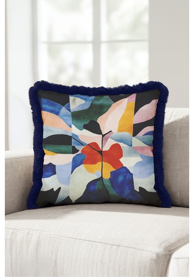 Soyut Çiçek Desen Saçaklı Yastık Kılıfı-sanatsal Floral Mavi Pembe Lacivert Püsküllü Kırlent Kılıfı Sessiz Esinti Ritüel Soyut Çiçek Desen Saçaklı Yastık Kılıfı-sanatsal Floral Mavi Pembe Lacivert Püsküllü Kırlent Kılıfı Sessiz Esinti Ritüel