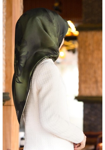 Vissona Twill İpek Eşarp - 6269 - 0037 - Kadın