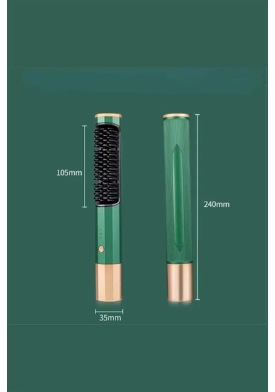 Elektrikli Fön Tarak Düzleştirici Seti, Elektriklenme Karşıtı, 3 Sıcaklık Ayarı, 140-400 F, Mh-hs9738-9134