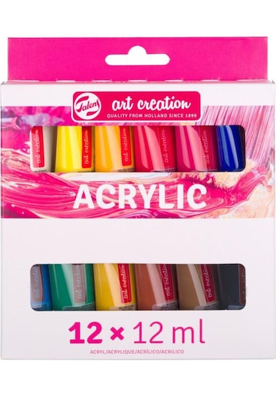 Talens Acrylic Colour Set 12 X 12 Ml Karışık Çok Renkli
