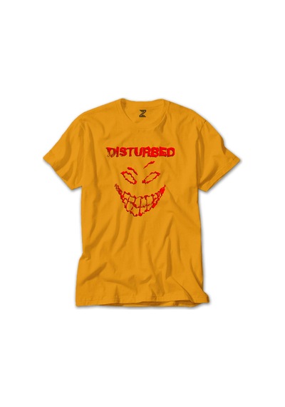 Disturbed Logo Essential Krem Tişört