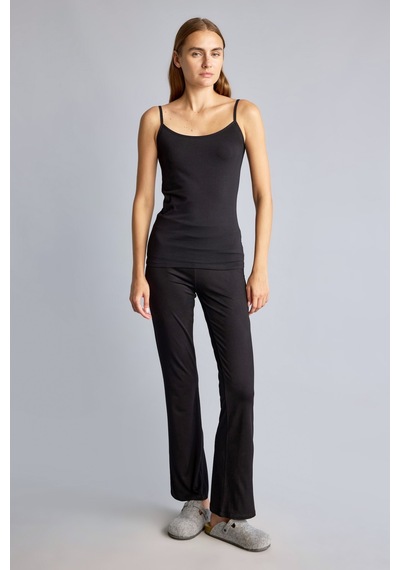 Defacto Regular Fit İnce Askılı Pamuklu Atlet M6858az26aubk81 Siyah-bk81