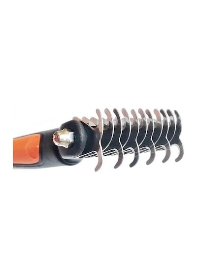 Nunbell Professional Çift Taraflı Tüy Kıtık Açıcı Köpek Tarağı Yeşil 17 CM