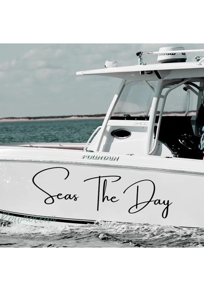 Seas The Day Sticker Etiket