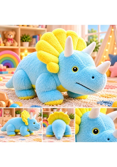Dinazor Peluş 50 Cm Açık Mavi