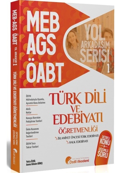 Öabt Meb Ags Türk Dili Ve Edebiyatı 1. Kitap Halk Edebiyatı Konu Anlatımlı Soru Bankası Özdil Akademi