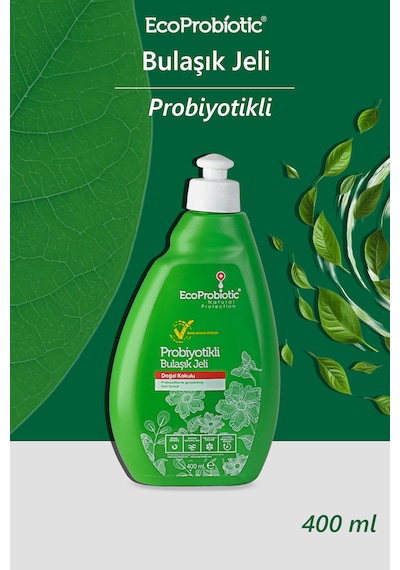 Probiyotikli Bulaşık Jeli 400 Ml Temiz İçerikli, Çevre Dostu, Ağır Kimyasal İçermez