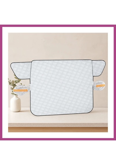 Gees Global Buz Önleyici Oto Branda 230x120 Cm Ayna Kapaklı, Emniyet Kanatlı Gbzs