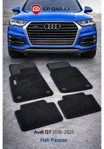 Audi Q7 2016-2025 Uyumlu Halı Paspas Seti 4 Parça