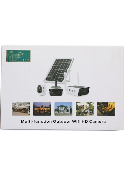 Kingboss 1080P Solar Panelli Outdoor Wi-Fi IP Kamera