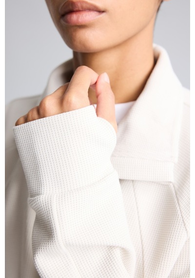 Defacto Yarım Fermuarlı Dik Yaka Waffle Sporcu Basic Sweatshirt I3631ax26aubg721 Bej-bg721
