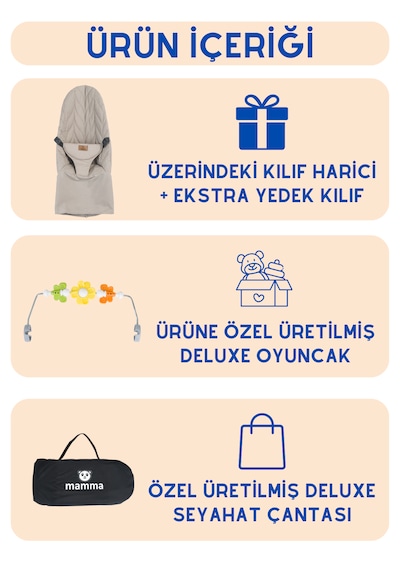 Mamma Deluxe Cotton Oyuncaklı Ana Kucağı + Ekstra Kılıf Ve Çanta
