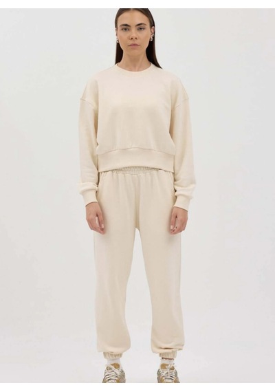 Buly Cozy Beli Lastikli Jogger Eşofman Altı Bej