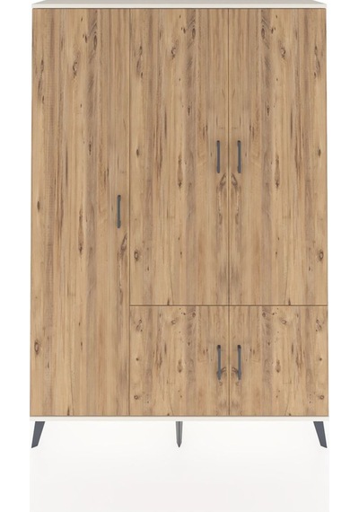 Arges Dolap 7 Raflı 5 Kapaklı Tek Askılı 132x30x195 Aytaşı-ça... Aytaşı