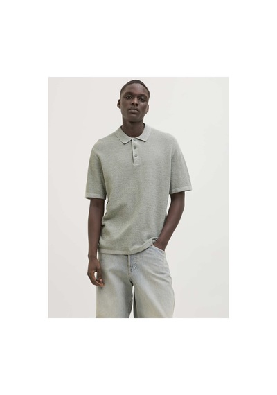 Jack & Jones Jack Jones Jjegeorge Knıt Polo Ss Sn Erkek Yeşil Tshirt 12268281-21 Iceberg Green