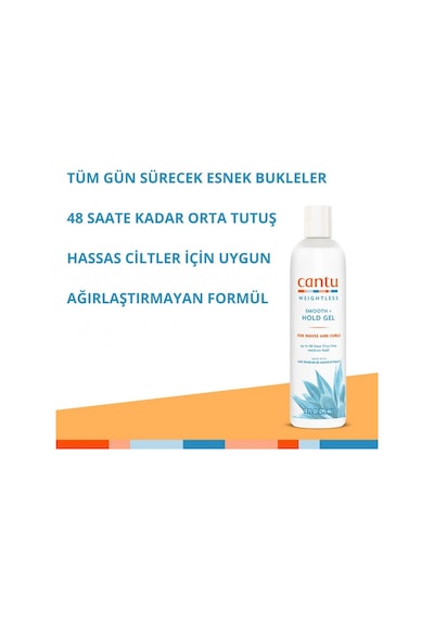 Cantu Weightless Orta Tutuşlu Bukle Belirginleştirici Jel -kıvırcık, Dalgalı Saçlar 295ml