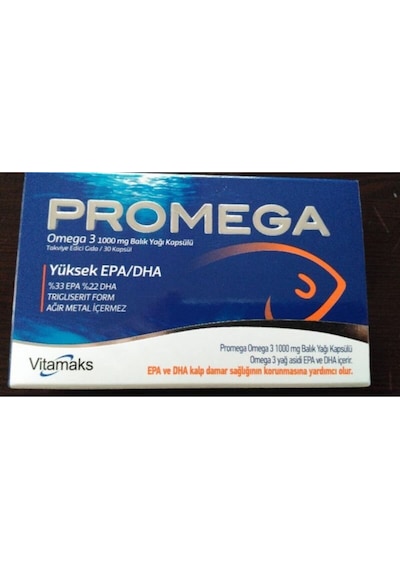 Promega Omega 3 Balık Yağı 1000 Mg 30 Kapsül