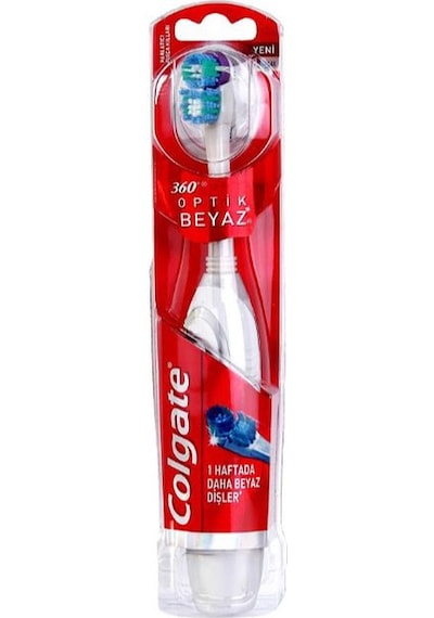 Colgate 360 Optik Beyaz Pilli Diş Fırçası