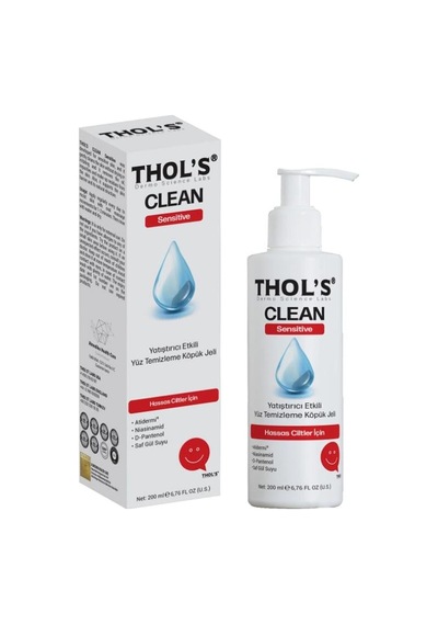 Thol's Clean Sensitive Tb5 Yüz Temizleme Köpük Jeli - 200 Ml Hassas Ciltler İçin Yatıştırıcı Etkili Yüz Temizleme Köpük Jeli