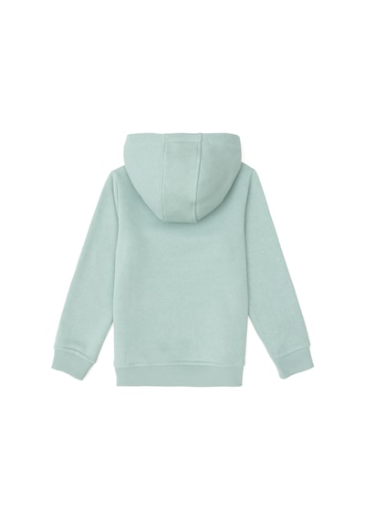 U.S. Polo Assn. Erkek Çocuk Su Yeşili Basic Kapüşonlu Sweatshirt 50295161-VR048