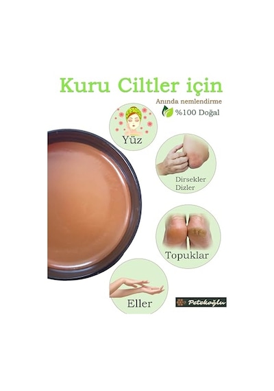 Petekoğlu 100ml El Yapımı Sarı Kantaron Çiçeği Yağı Zeytinyağı Balmumu Bakım Onarım Kremi