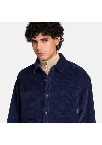 Timberland Corduroy Overshirt Erkek Gömlek-34596 Lacivert